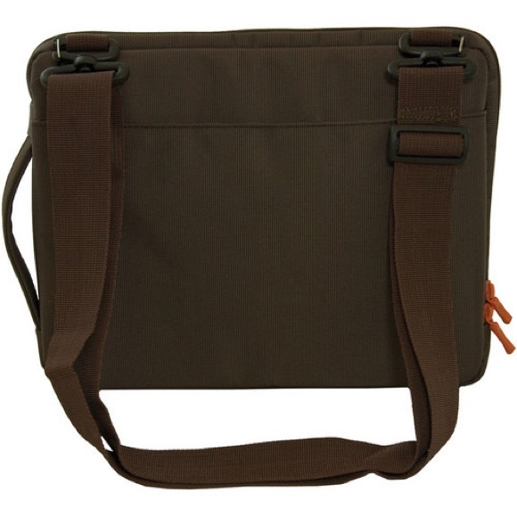 STM I pad case bag for 13" Screens (Small, Chocolate/Orange) - Picture 4 of 9
